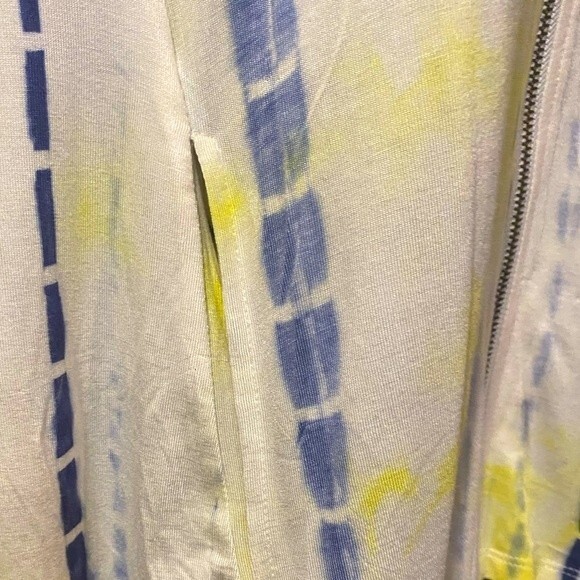 NWT Buckle Hem & Thread sleeveless tie dye hoodie / swimsuit coverup zip up S - Picture 8 of 11